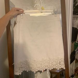 J crew white skirt